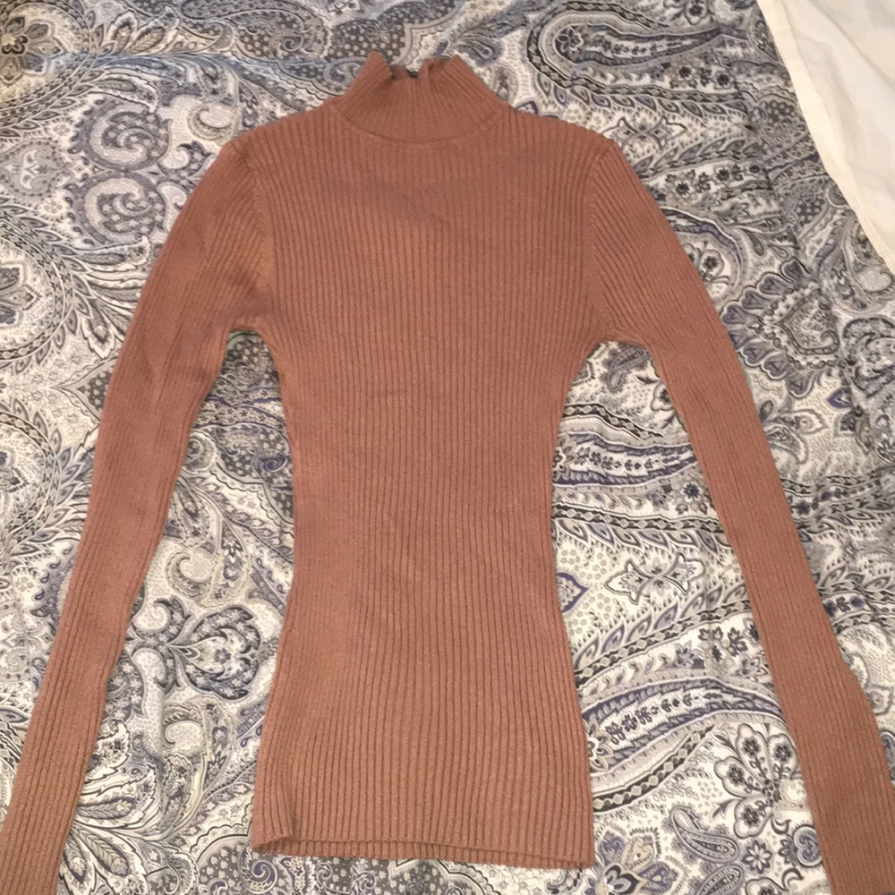 Flattering mock turtleneck